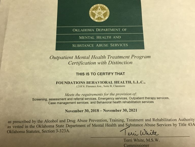 About Foundations Behavioral Health Therapy & Counseling Claremore